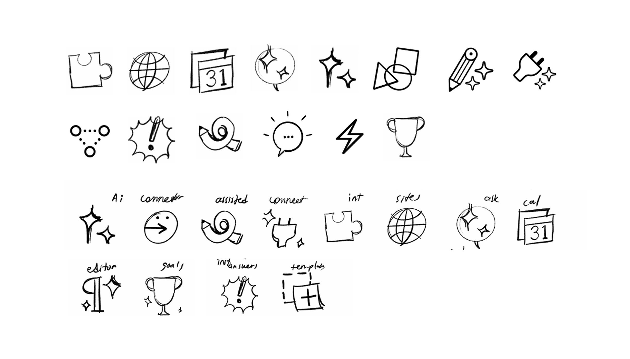 Icons sketch